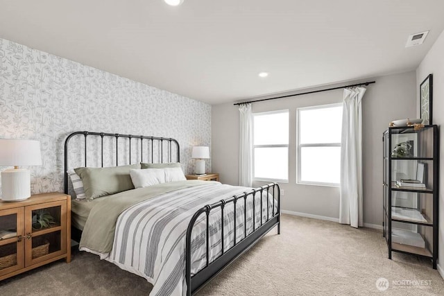 1725 Noble Ave Unit 81, Snohomish, WA 98290 - bedroom featuring wallpapered walls, baseboards, and carpet floors