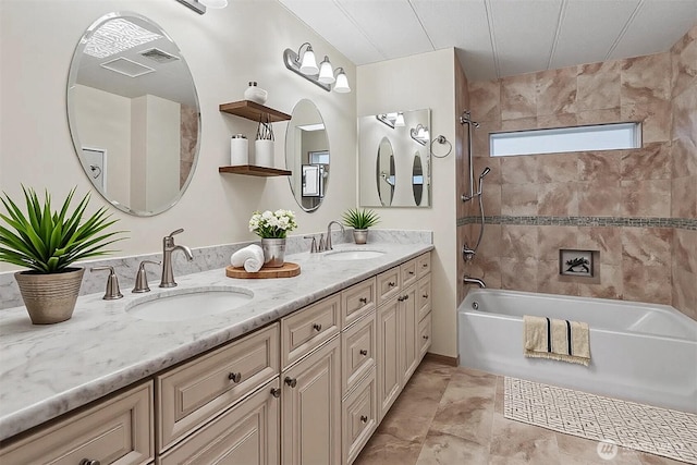 23704 9th Pl W, Bothell, WA 98021 - full bath featuring double vanity and shower / washtub combination