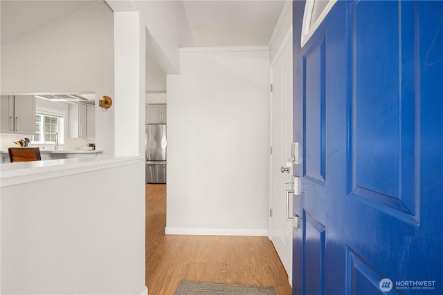 244 N Emerson Ave, Wenatchee, WA 98801 - foyer featuring light wood finished floors and baseboards