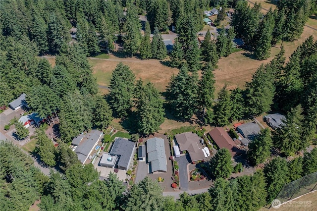 180N Mount Christie Dr, Hoodsport, WA 98548 - aerial overview of property's location featuring nearby suburban area