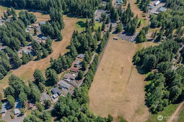 180N Mount Christie Dr, Hoodsport, WA 98548 - aerial overview of property's location featuring nearby suburban area