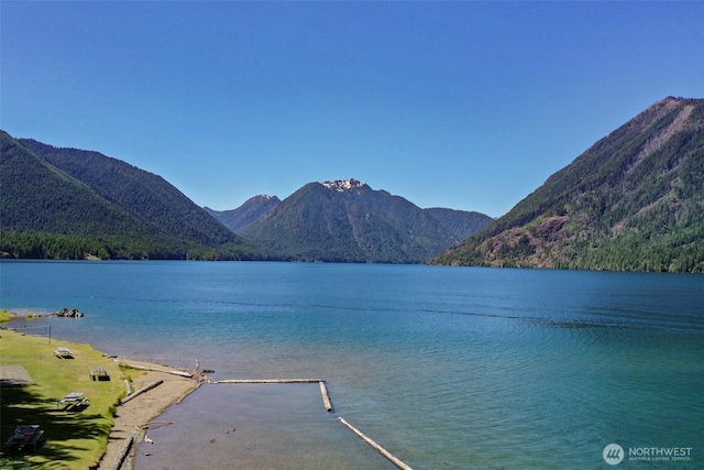 180N Mount Christie Dr, Hoodsport, WA 98548 - water view featuring mountains
