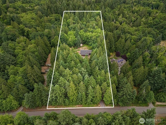 10455 Woodchuck Ln SE, Port Orchard, WA 98367 - view of property location with a heavily wooded area and property boundaries highlighted