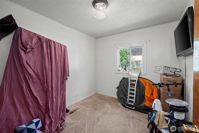 101 N Elm St N, Omak, WA 98841 - carpeted home office with a textured ceiling