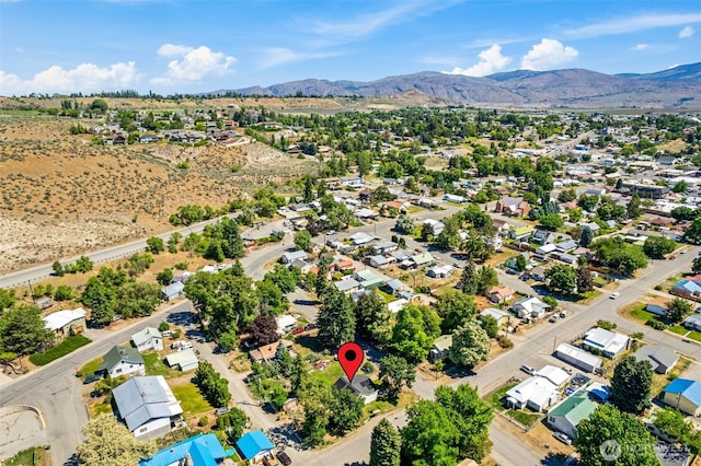 101 N Elm St N, Omak, WA 98841 - aerial perspective of suburban area with mountains