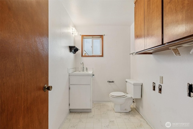 1001 Garden Dr, Lynden, WA 98264 - half bath featuring vanity and tile patterned floors