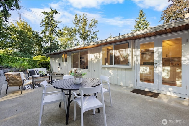 7979 NE 28th St, Medina, WA 98039 - view of patio featuring outdoor lounge area and outdoor dining area
