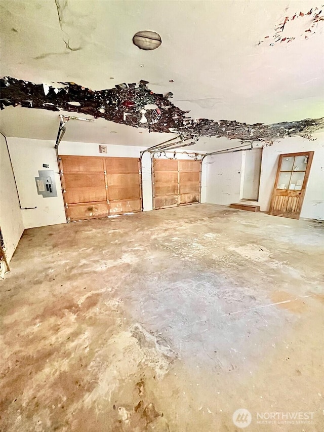 5072 View Rd, Langley, WA 98260 - misc room featuring a garage and unfinished concrete flooring