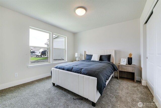 4246 W Sandy Ct, Moses Lake, WA 98837 - carpeted bedroom featuring baseboards and a closet