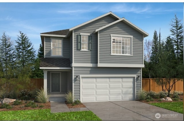 867 Smith St Unit 29, Buckley, WA 98321 - traditional-style house with an attached garage, concrete driveway, and a shingled roof