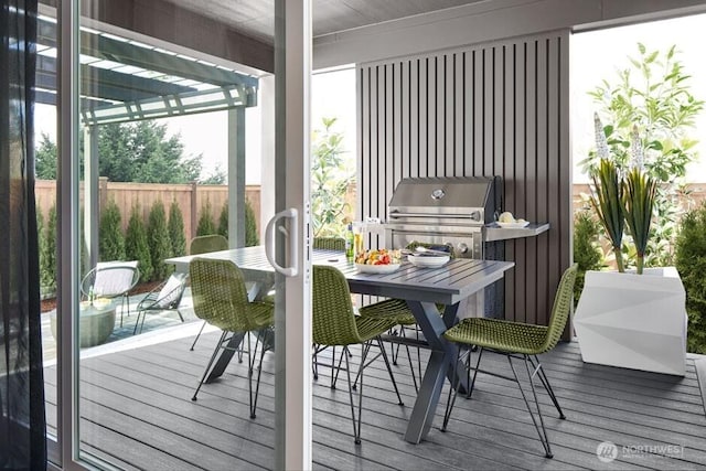 3907 199th Pl SE, Bothell, WA 98012 - deck with outdoor dining area and grilling area