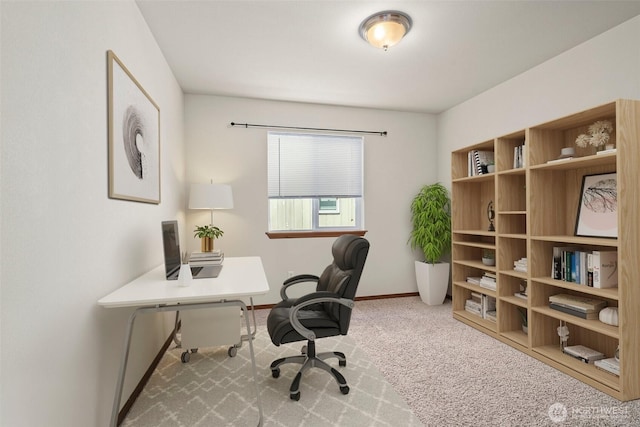 134 Wind River Dr, Chehalis, WA 98532 - office area featuring carpet flooring and baseboards