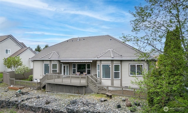 17713 92nd Ave E, Puyallup, WA 98375 - rear view of property featuring a deck