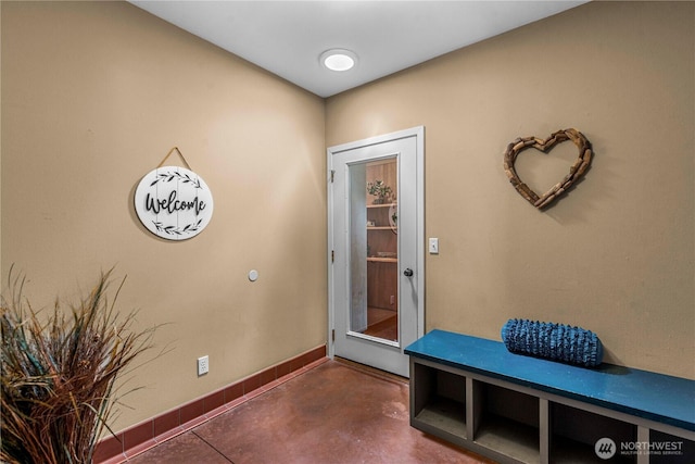 3651 School St, Wenatchee, WA 98801 - foyer featuring baseboards and finished concrete flooring