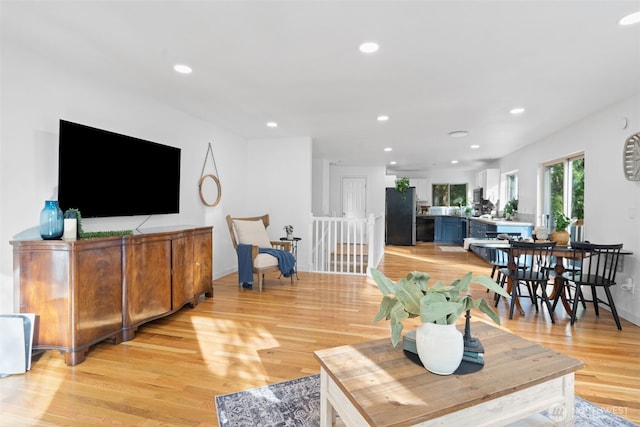 415 Sudden Valley Dr, Bellingham, WA 98229 - living area featuring recessed lighting and light wood finished floors