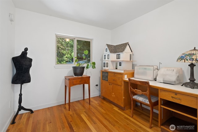 415 Sudden Valley Dr, Bellingham, WA 98229 - home office with light wood finished floors and baseboards