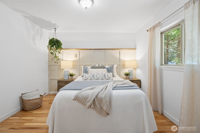 415 Sudden Valley Dr, Bellingham, WA 98229 - bedroom with baseboards and light wood finished floors