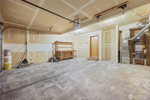 4109 Shale St SE, Lacey, WA 98503 - garage with a garage door opener and heating unit