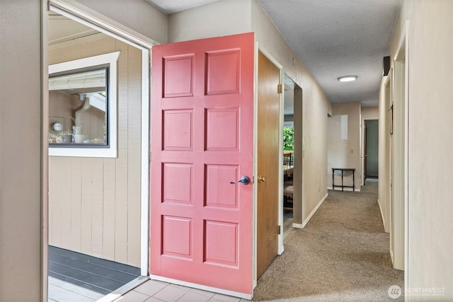 209 Old Hill Rd, Aberdeen, WA 98520 - hallway featuring carpet floors and a textured ceiling