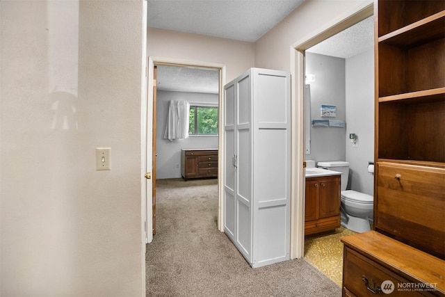 209 Old Hill Rd, Aberdeen, WA 98520 - bathroom with vanity and a textured ceiling