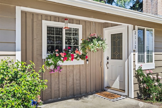 2112 SE Yucca Ct, Port Orchard, WA 98366 - property entrance featuring a chimney