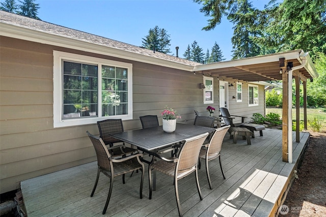 2112 SE Yucca Ct, Port Orchard, WA 98366 - wooden deck with outdoor dining area