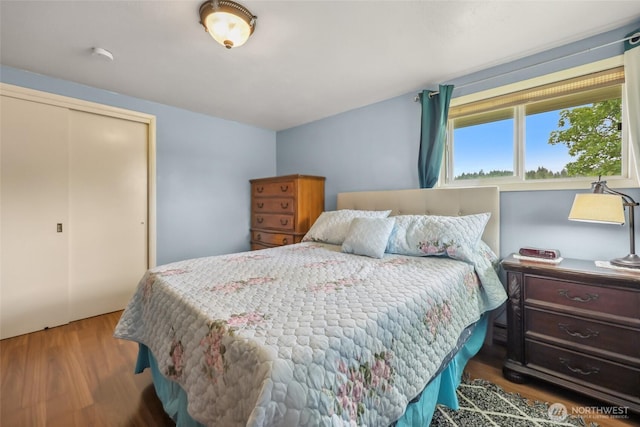 236 Newaukum Valley Rd, Chehalis, WA 98532 - bedroom featuring a closet and wood finished floors