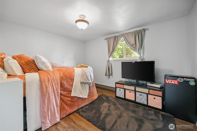 236 Newaukum Valley Rd, Chehalis, WA 98532 - bedroom featuring baseboard heating and wood finished floors