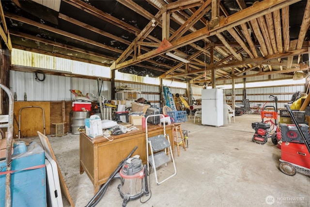236 Newaukum Valley Rd, Chehalis, WA 98532 - garage with freestanding refrigerator