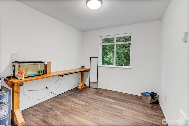 17642 Vine Ln SE, Yelm, WA 98597 - unfurnished office featuring wood finished floors and baseboards