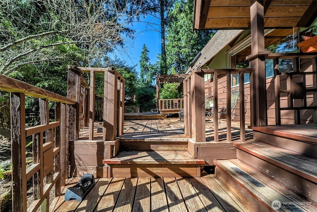 17924 E Clear Lake Blvd SE, Yelm, WA 98597 - view of wooden terrace