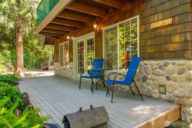 14030 Shuksan Rim Dr, Glacier, WA 98244 - view of wooden deck