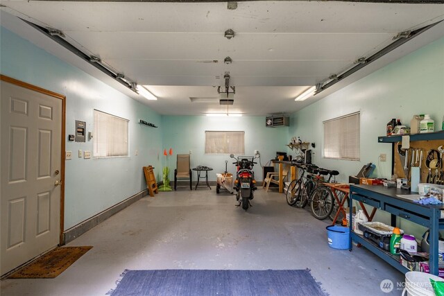 14030 Shuksan Rim Dr, Glacier, WA 98244 - garage featuring a garage door opener and a heating unit