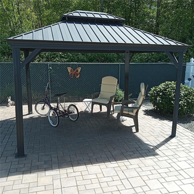 4751 Birch Bay Lynden Rd Unit 301, Blaine, WA 98230 - view of patio with a gazebo