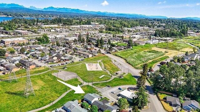 8805 11th St NE, Lake Stevens, WA 98258 - drone / aerial view of a mountainous background and a forest