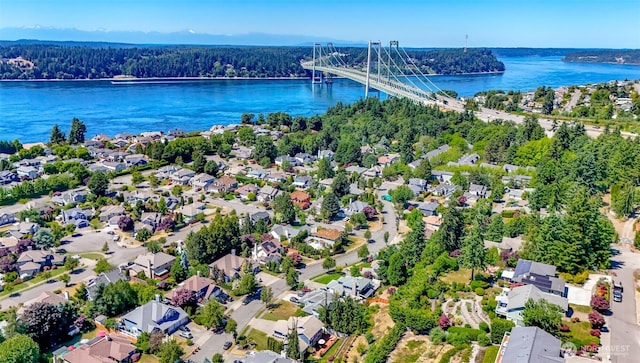 913 N Mountain View Ave, Tacoma, WA 98406 - aerial view of residential area with a notable bridge and a large body of water