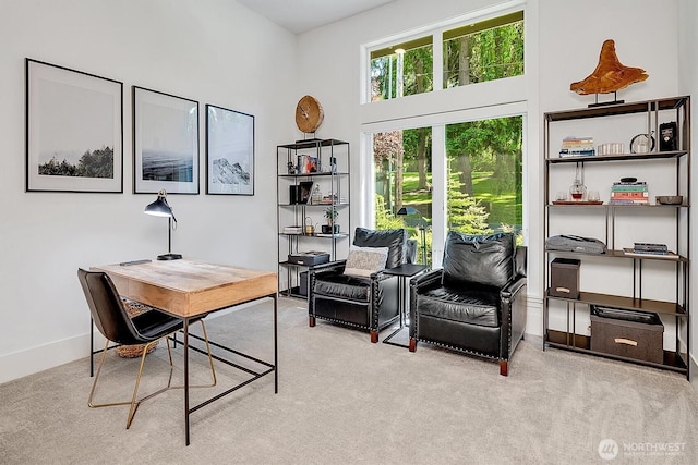 14430 SE 18th St, Bellevue, WA 98007 - office area with carpet flooring and baseboards