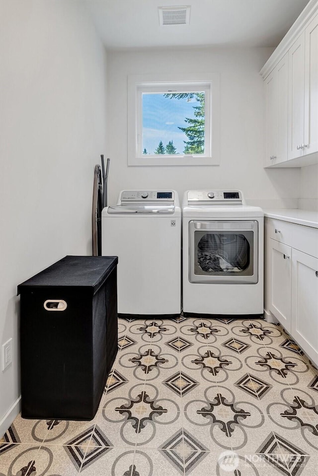 14430 SE 18th St, Bellevue, WA 98007 - washroom with cabinet space and washer and clothes dryer