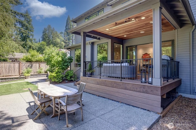 14430 SE 18th St, Bellevue, WA 98007 - view of patio / terrace with outdoor dining space