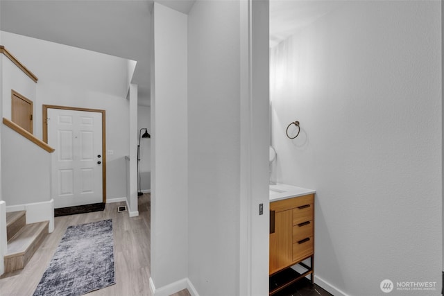 6218 199th Street Ct E, Spanaway, WA 98387 - bathroom with vanity and wood finished floors