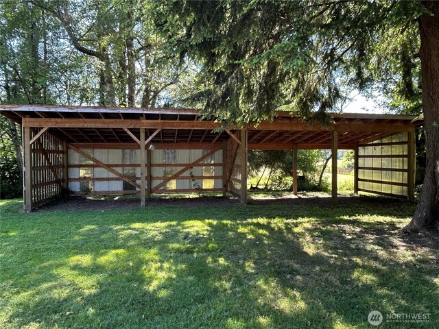 4776 Prairie Ln, Sedro Woolley, WA 98284 - view of grassy yard with an outbuilding