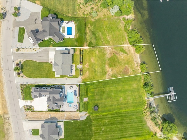 167 N Shore Dr, Orondo, WA 98843 - aerial view of property and surrounding area with property parcel outlined