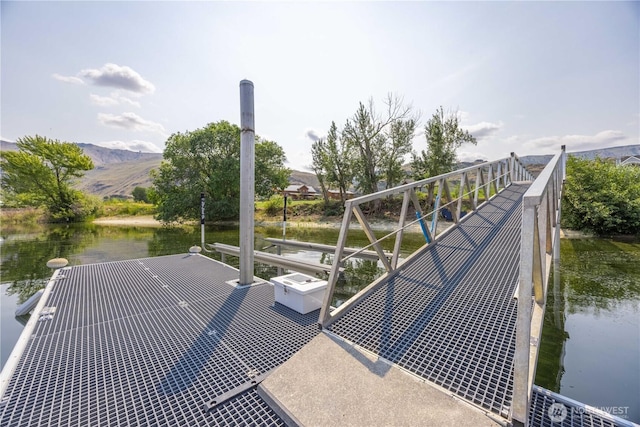 167 N Shore Dr, Orondo, WA 98843 - dock area featuring a water and mountain view
