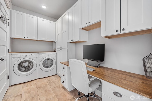 167 N Shore Dr, Orondo, WA 98843 - office featuring separate washer and dryer, built in study area, and recessed lighting