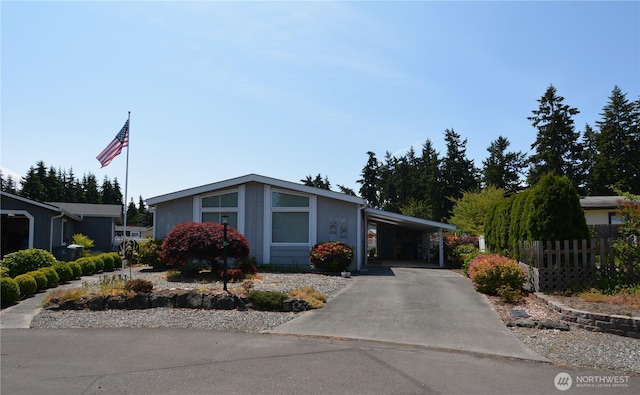 20 Brett Cir, Sequim, WA 98382 - mid-century home with driveway and an attached carport