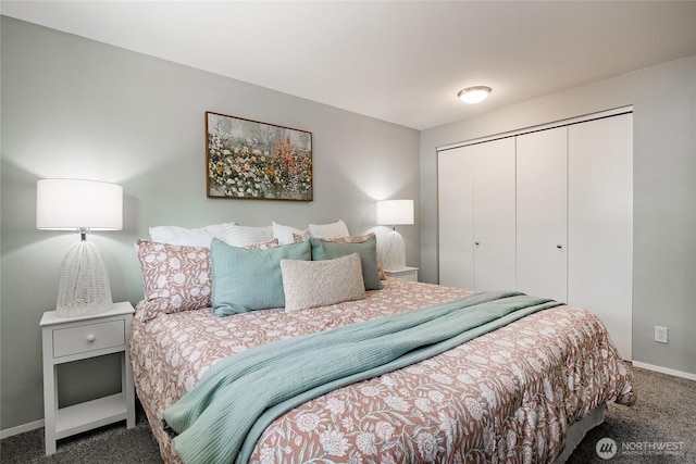 8380 Grouse Crescent Dr, Blaine, WA 98230 - bedroom with carpet, a closet, and baseboards