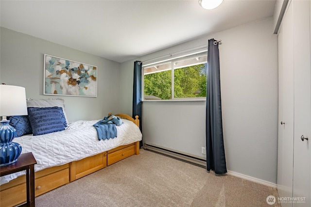 8380 Grouse Crescent Dr, Blaine, WA 98230 - bedroom featuring carpet, baseboard heating, and baseboards