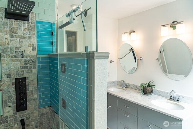 21424 Calhoun Rd, Monroe, WA 98272 - full bathroom with a shower stall and double vanity
