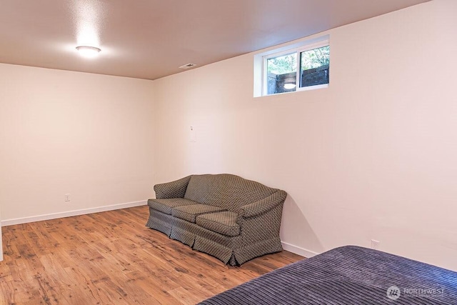 21424 Calhoun Rd, Monroe, WA 98272 - sitting room with wood finished floors and baseboards