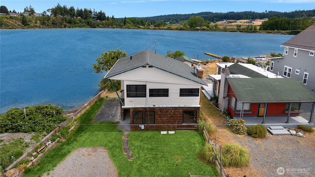 2403 Sunlight Beach Rd, Clinton, WA 98236 - view from above of property with a large body of water